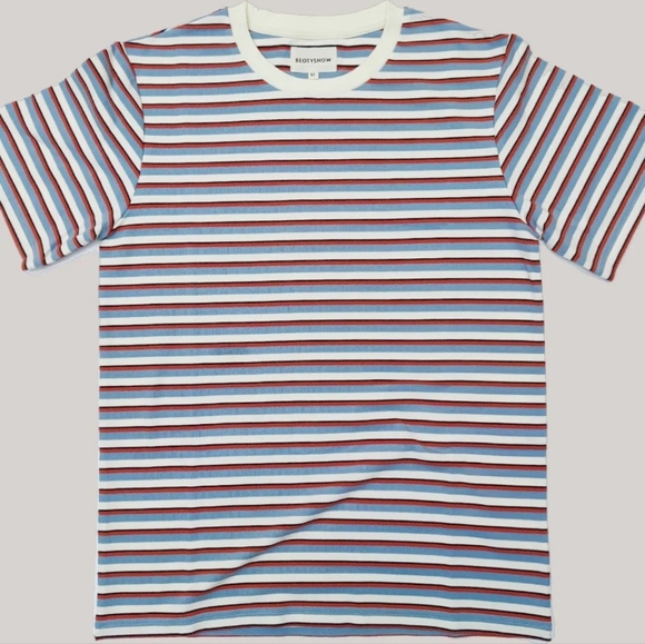 Men's Beotyshow Texture Stripe Short Sleeve T-Shirt - Picture 8 of 11